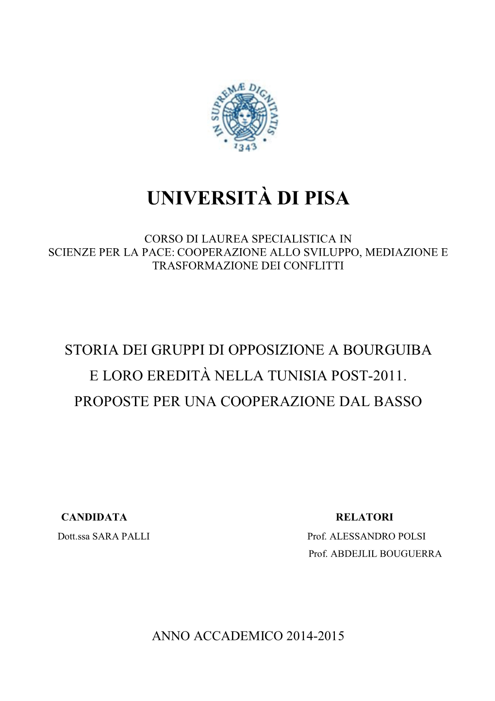 Università Di Pisa