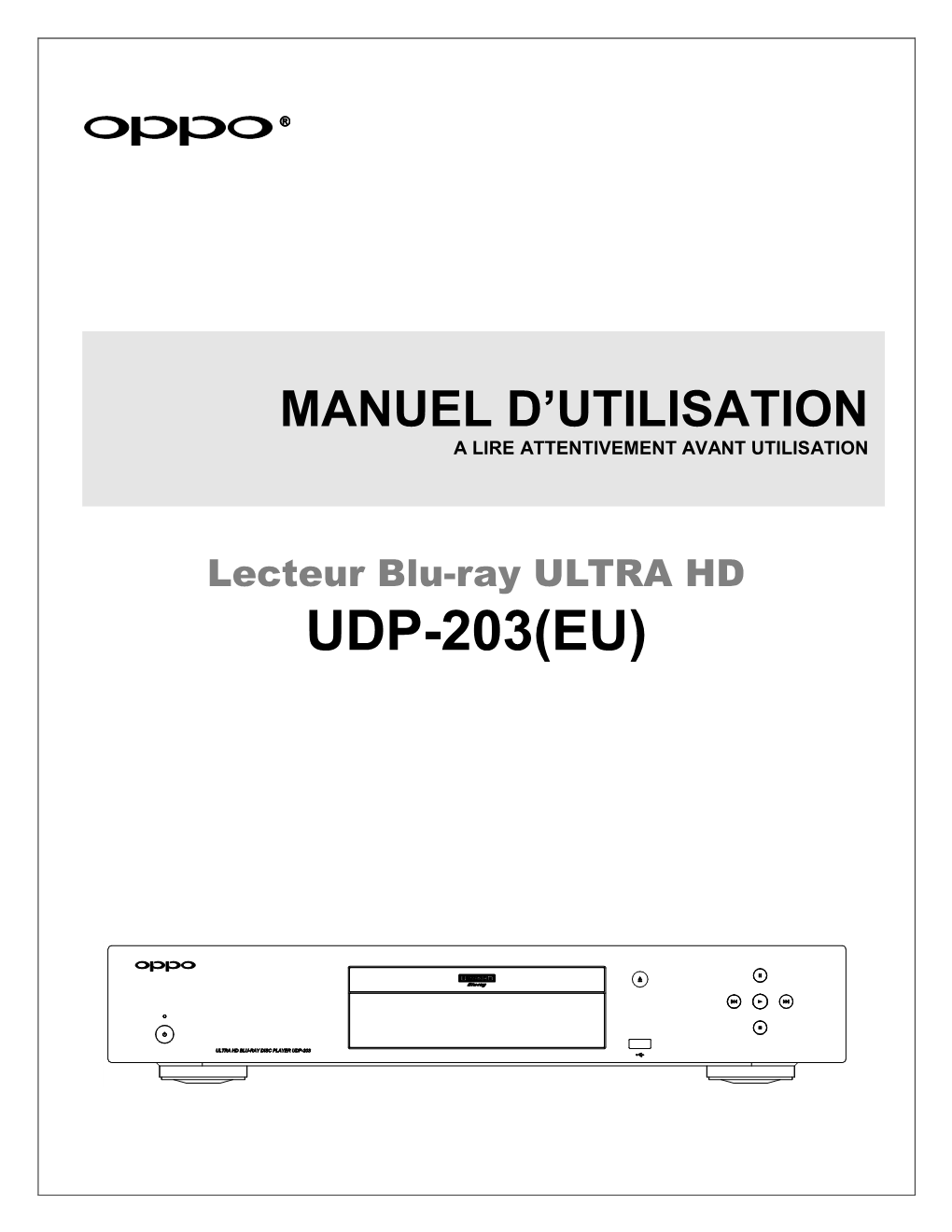 UDP-203 User Manual