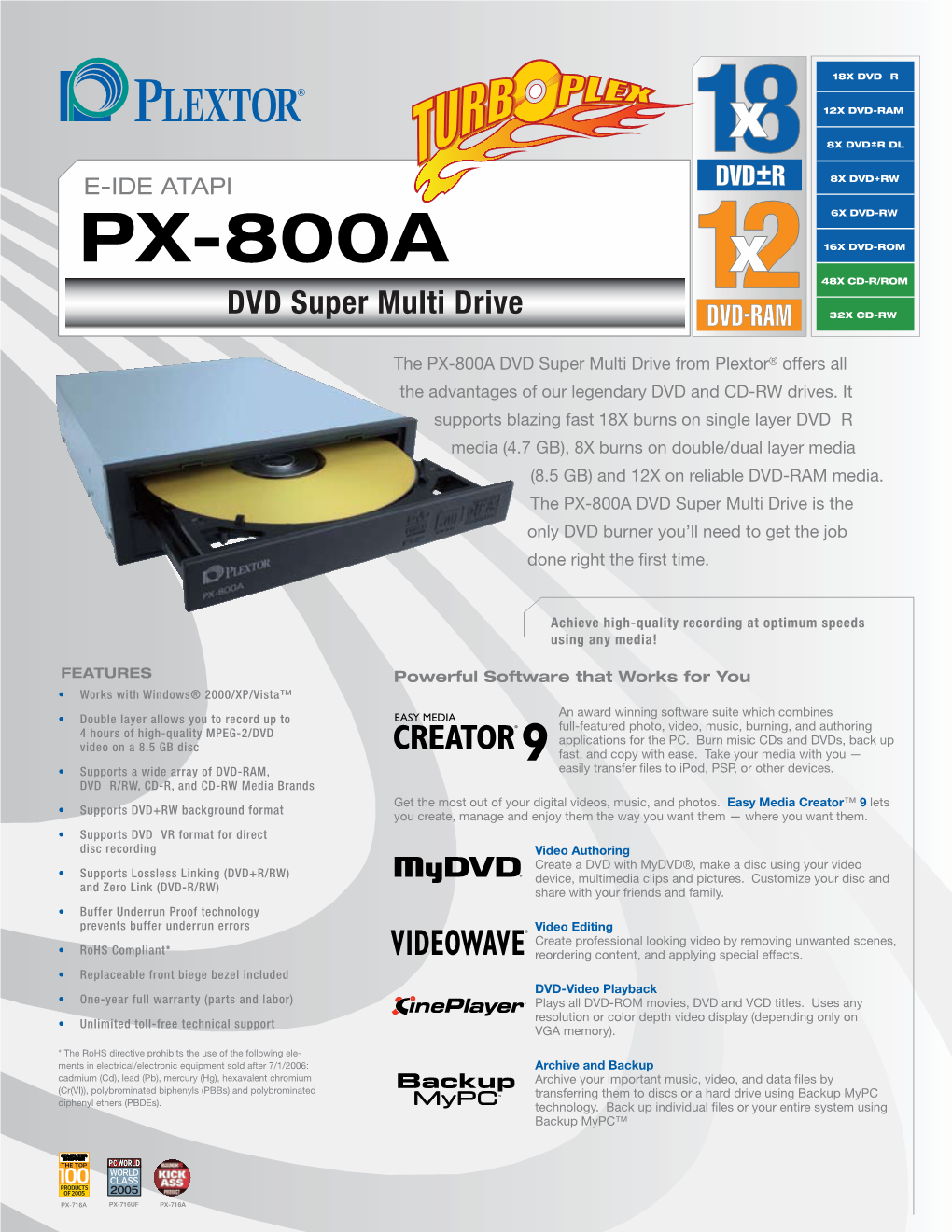 PX-800A 12X DVD Super Multi Drive