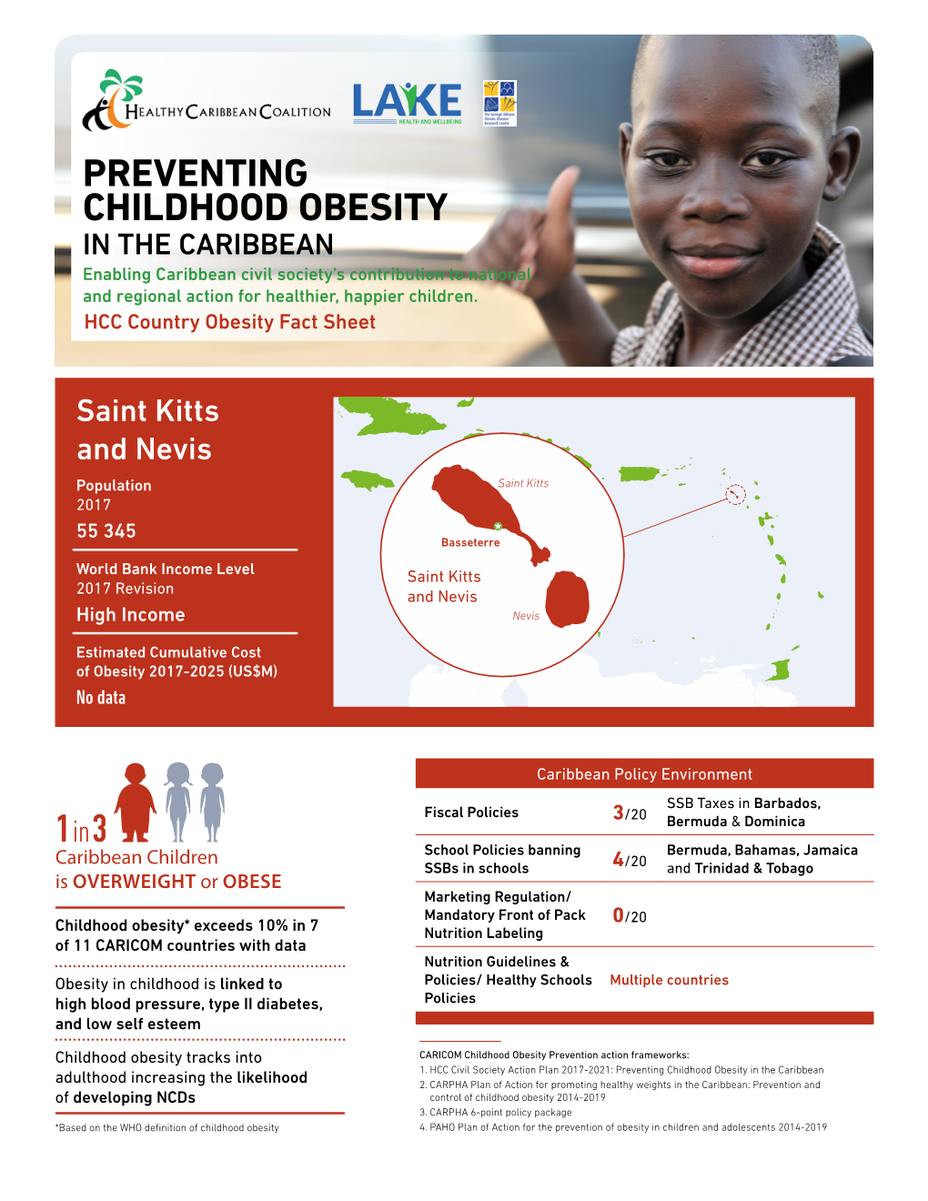 1 In3 PREVENTING CHILDHOOD OBESITY