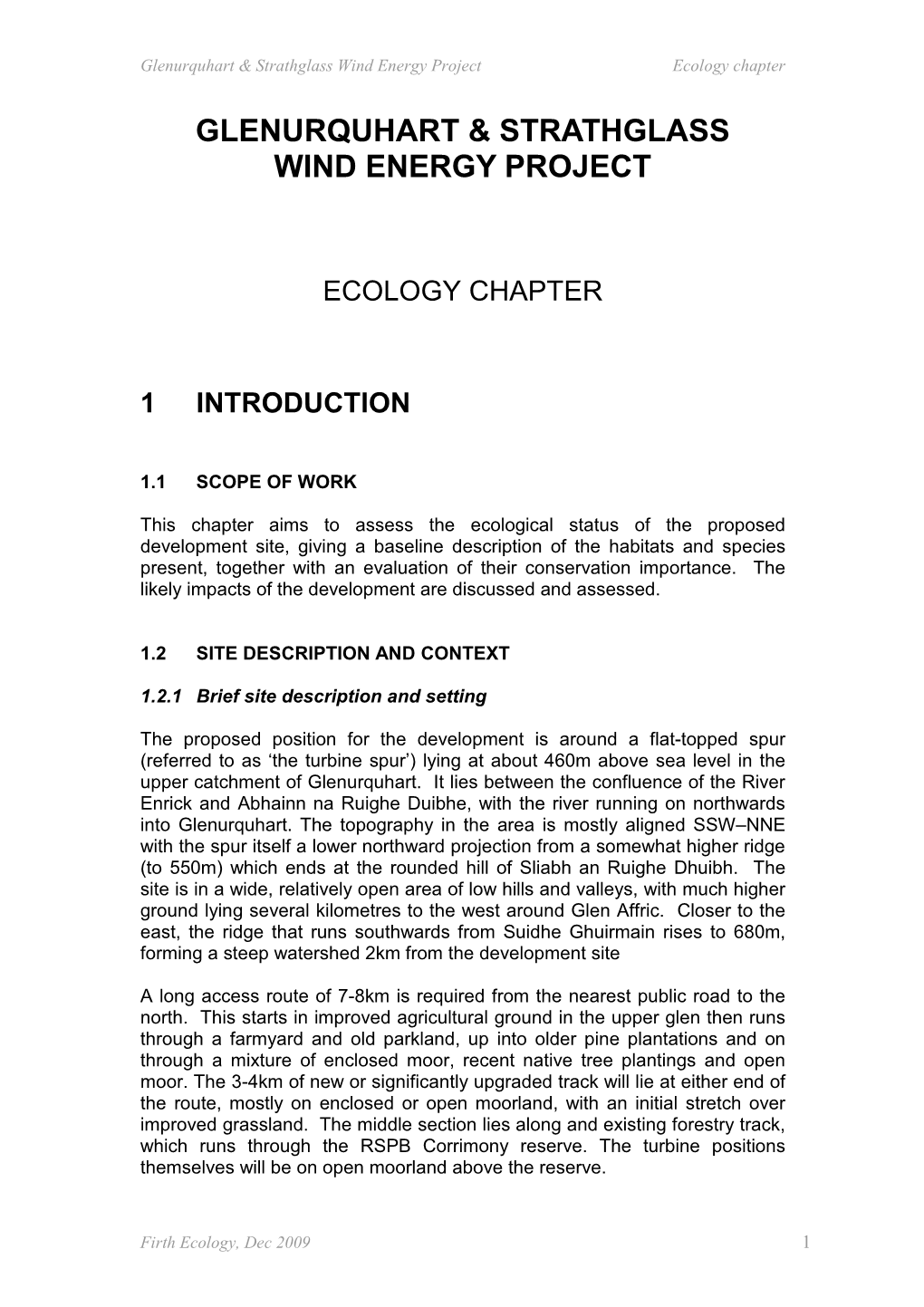 Corrimony EIA Ecology Chapter Final