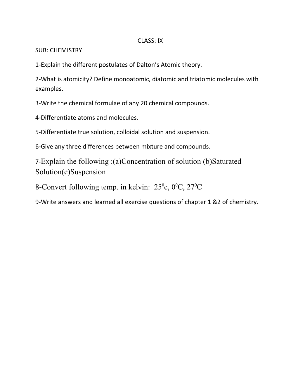 1-Explain the Different Postulates of Dalton S Atomic Theory