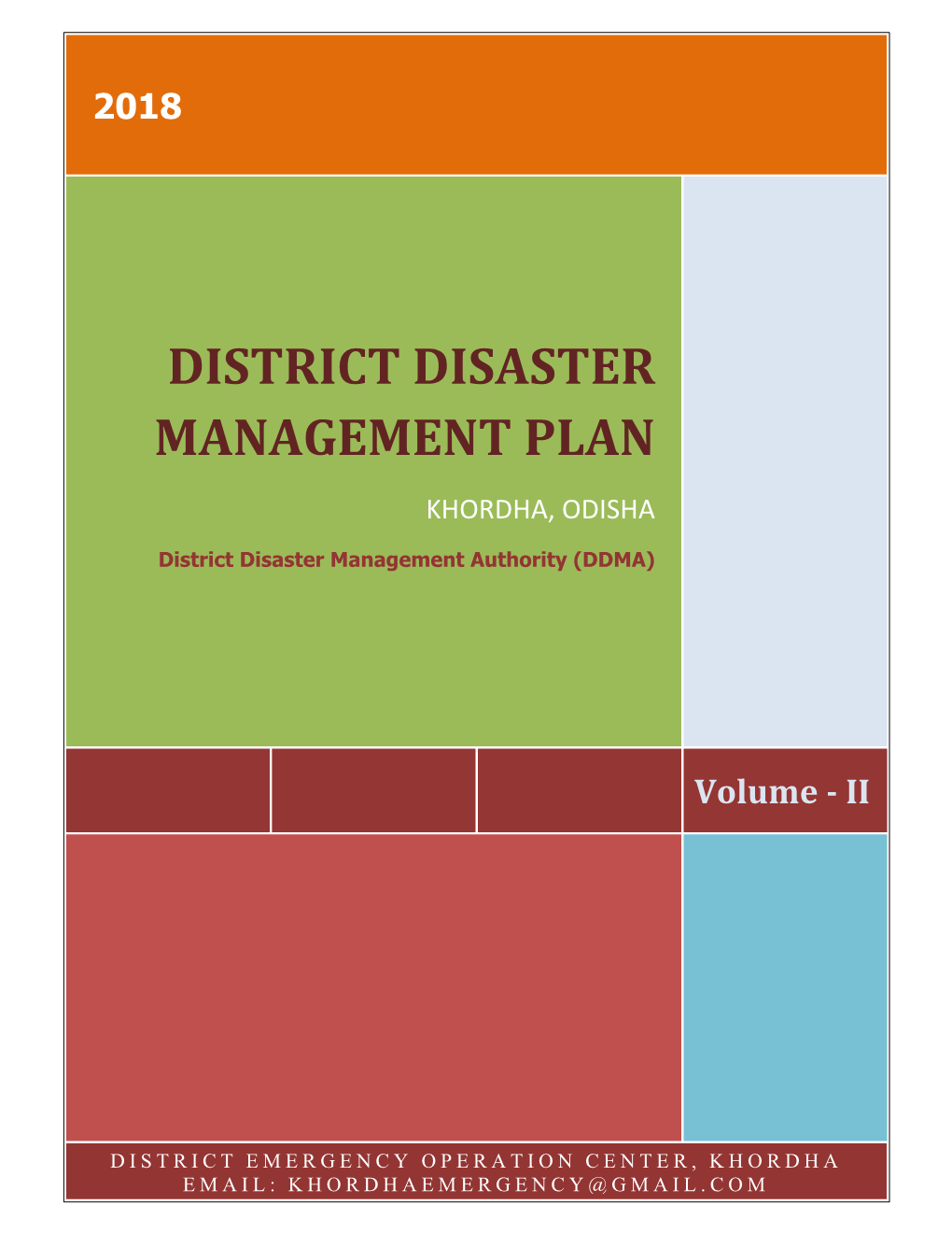 District Disaster Management Plan