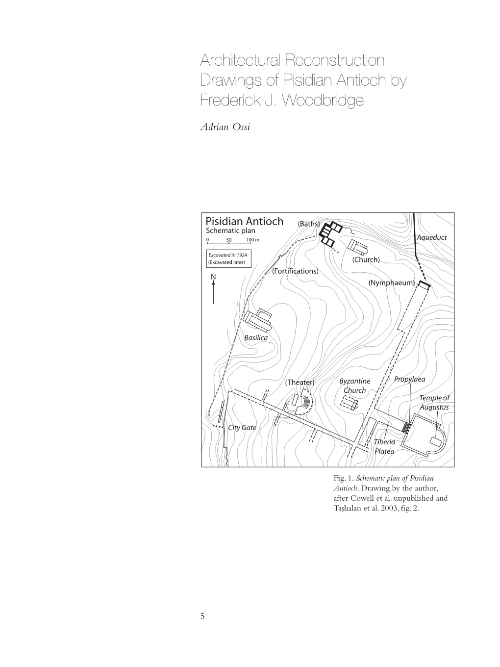 Architectural Reconstruction Drawings of Pisidian Antioch by Frederick J