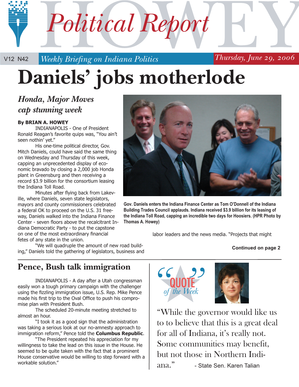 Daniels' Jobs Motherlode