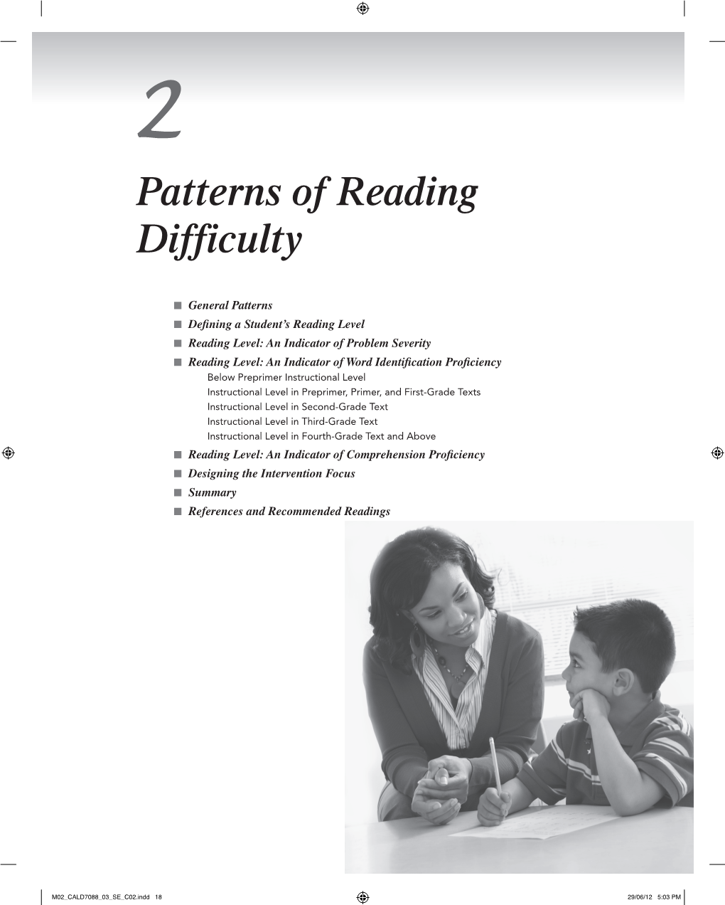 Patterns of Reading Difficulty