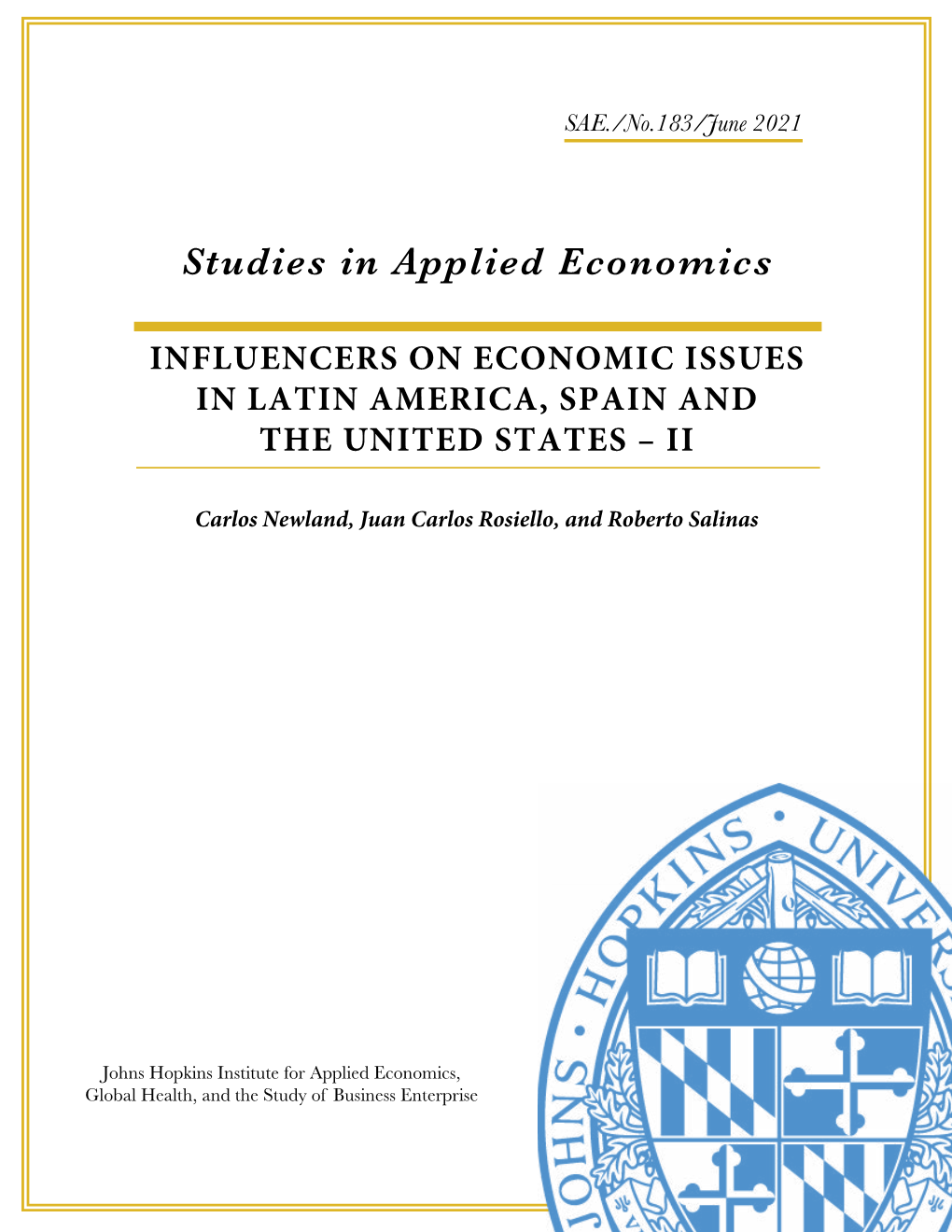 Studies in Applied Economics