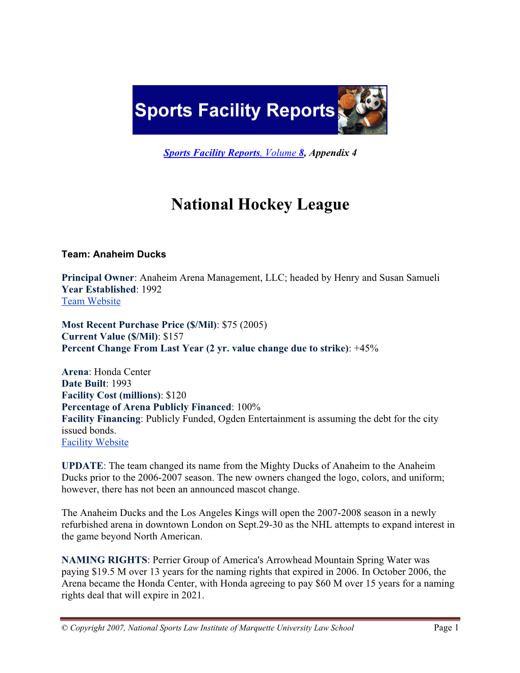 National Hockey League