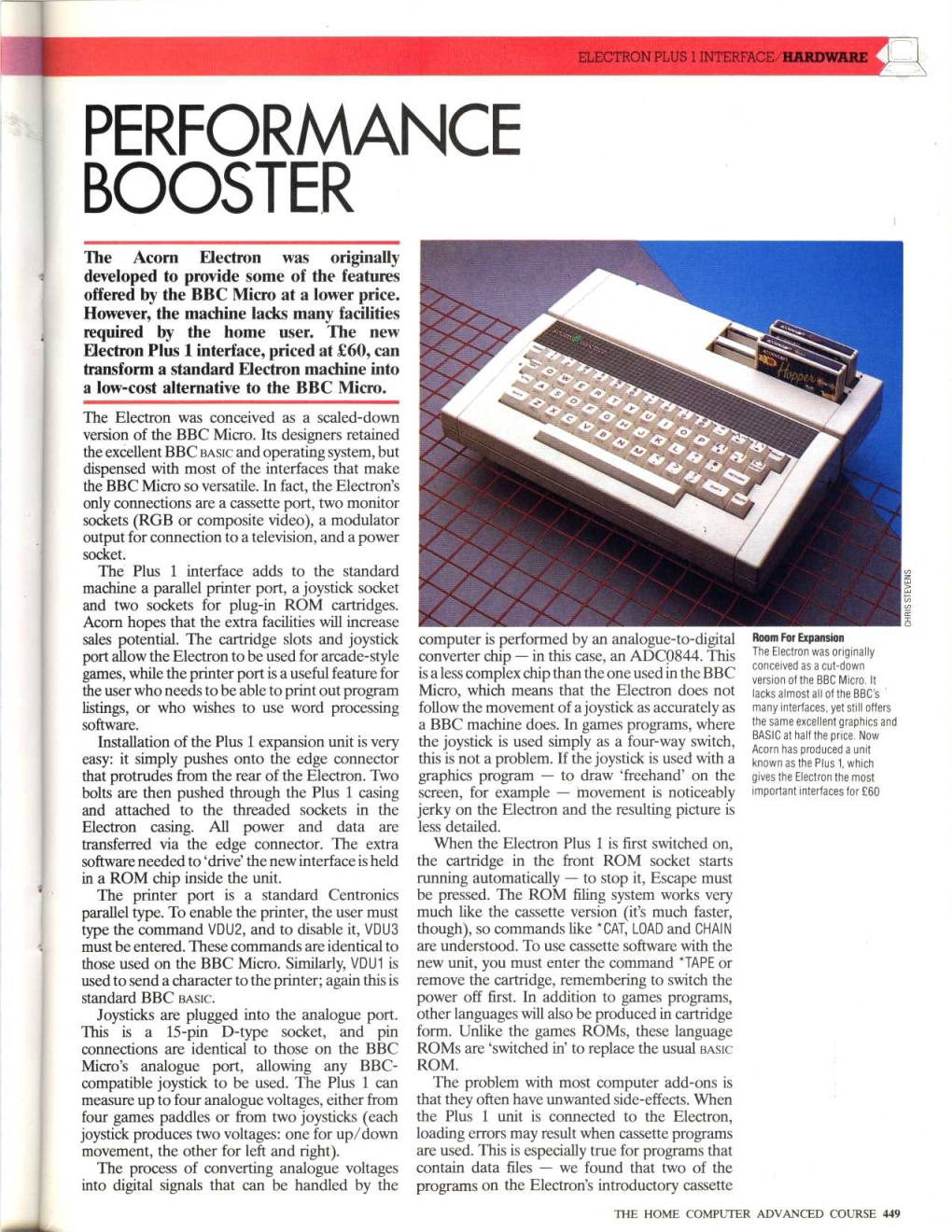 The Acorn Electron Was Originally Developed to Provide Some of the Features Offered by the BBC Micro at a Lower Price