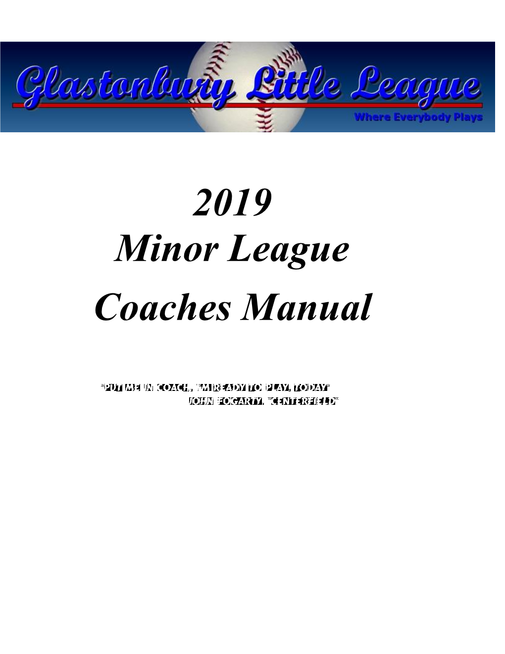 Coaches Manual