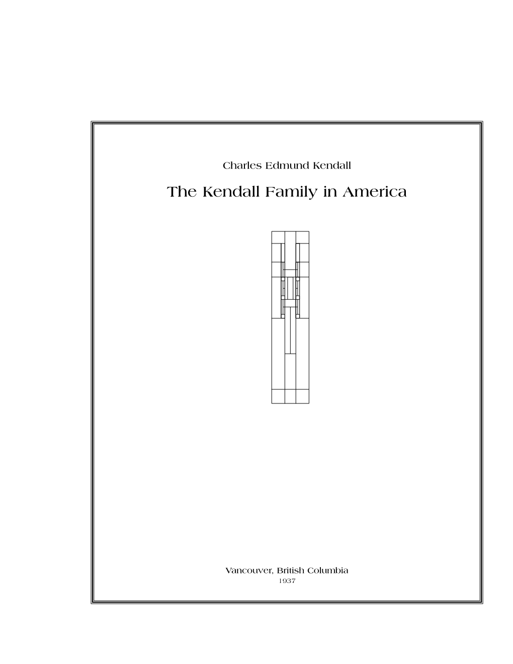 The Kendall Family in America