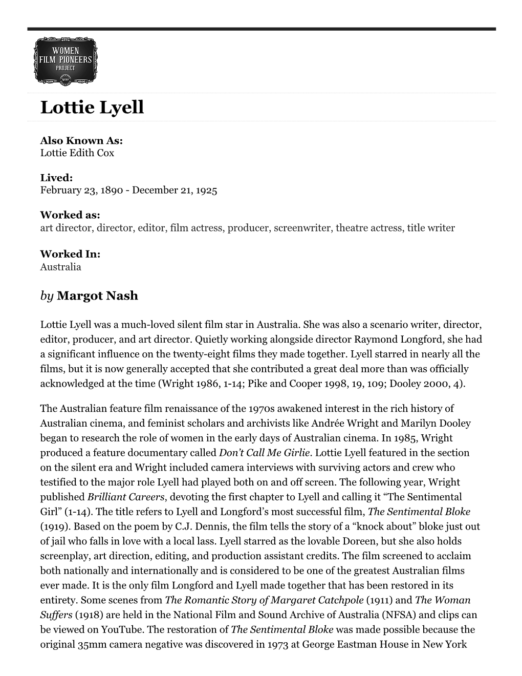 Lottie Lyell