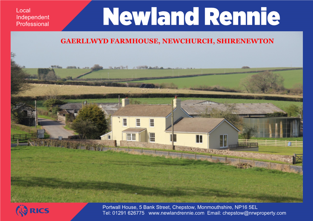 Gaerllwyd Farmhouse, Newchurch, Shirenewton