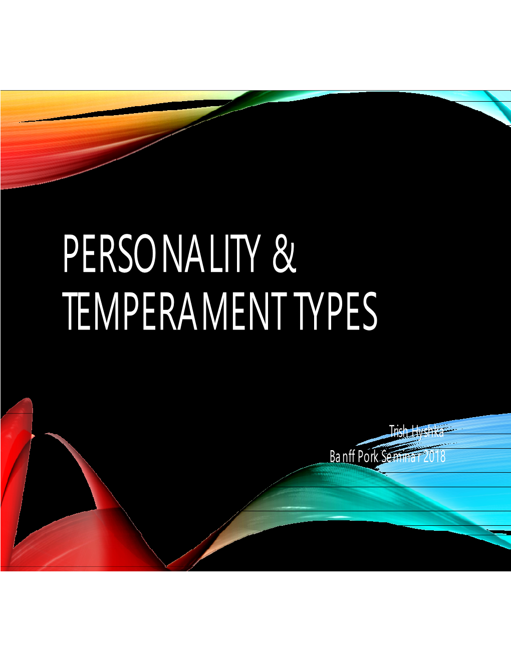 Personality & Temperament Types