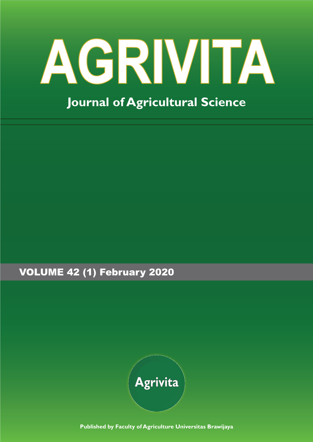 AGRIVITA, Journal of Agricultural Science
