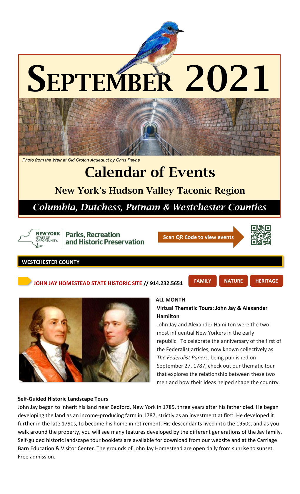 Taconic Region September Calendar of Events (Pdf)