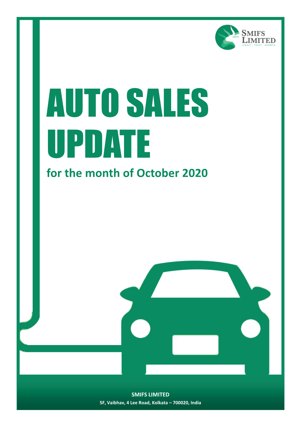 Auto Sales Update for October 2020