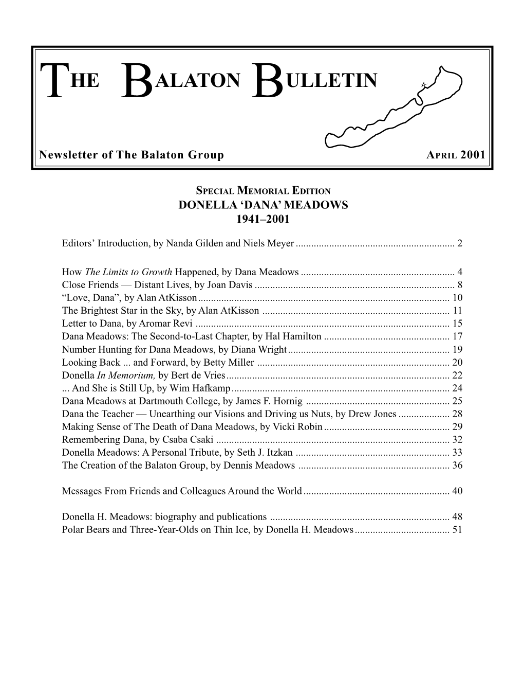 The Balaton Bulletin