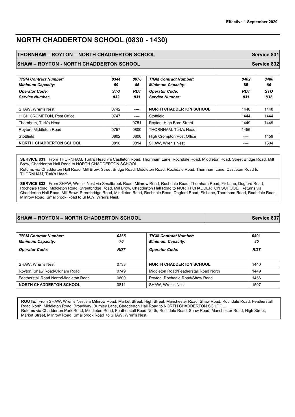 School Bus Services in the Oldham Area