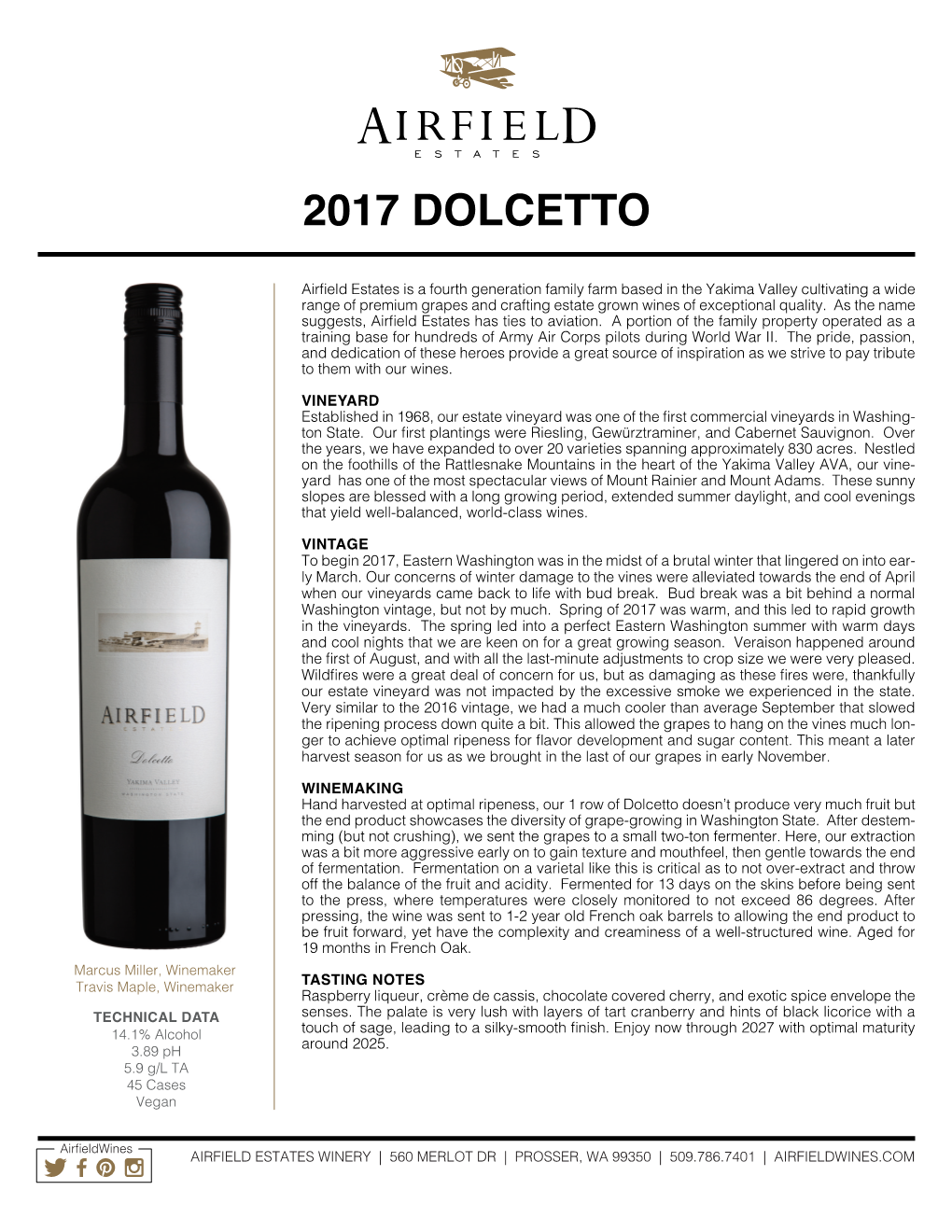 2017 Dolcetto