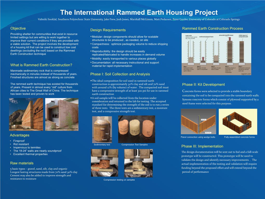 What Is Rammed Earth Construction? Material for Rapid Implementation