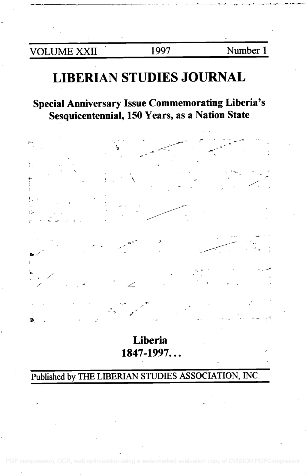 Liberian Studies Journal