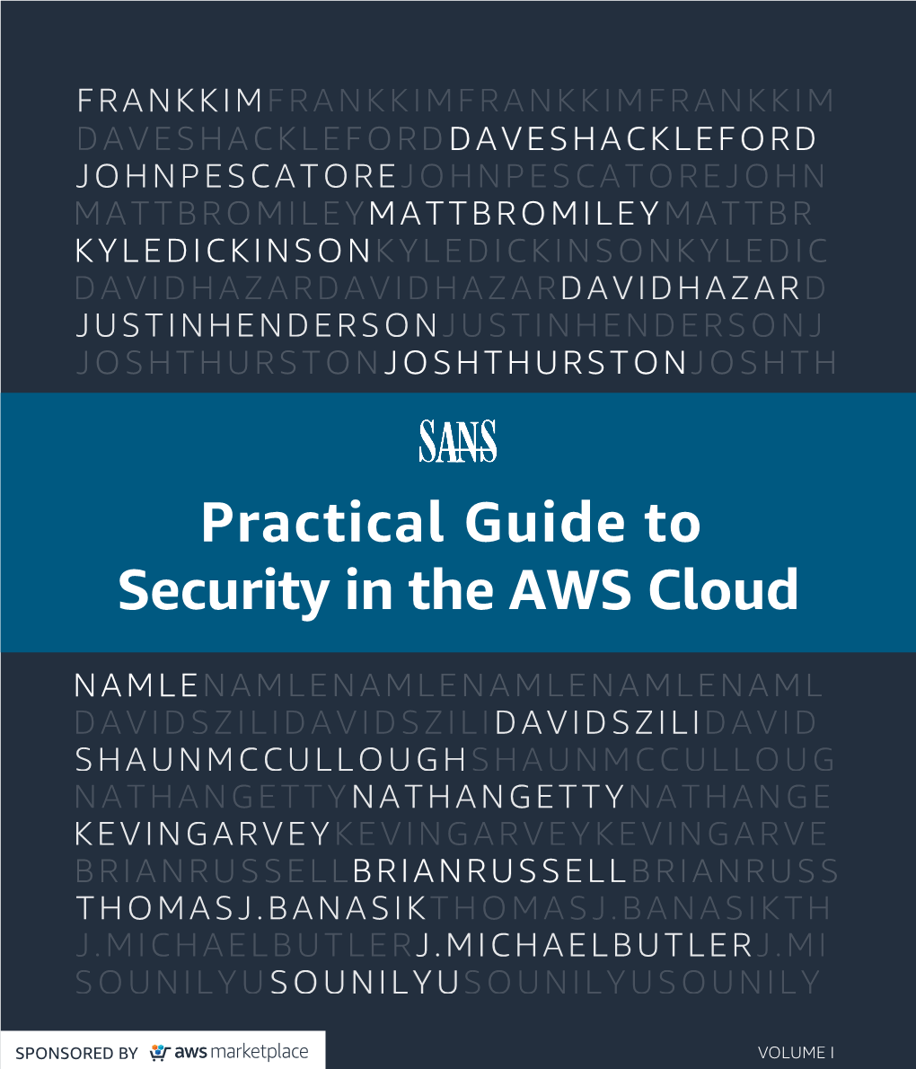 Practical Guide to Security in the AWS Cloud