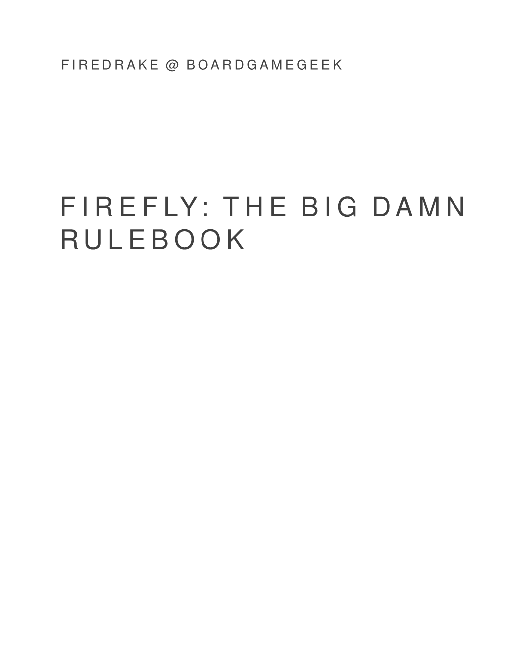 Firefly: the Big Damn Rulebook 11