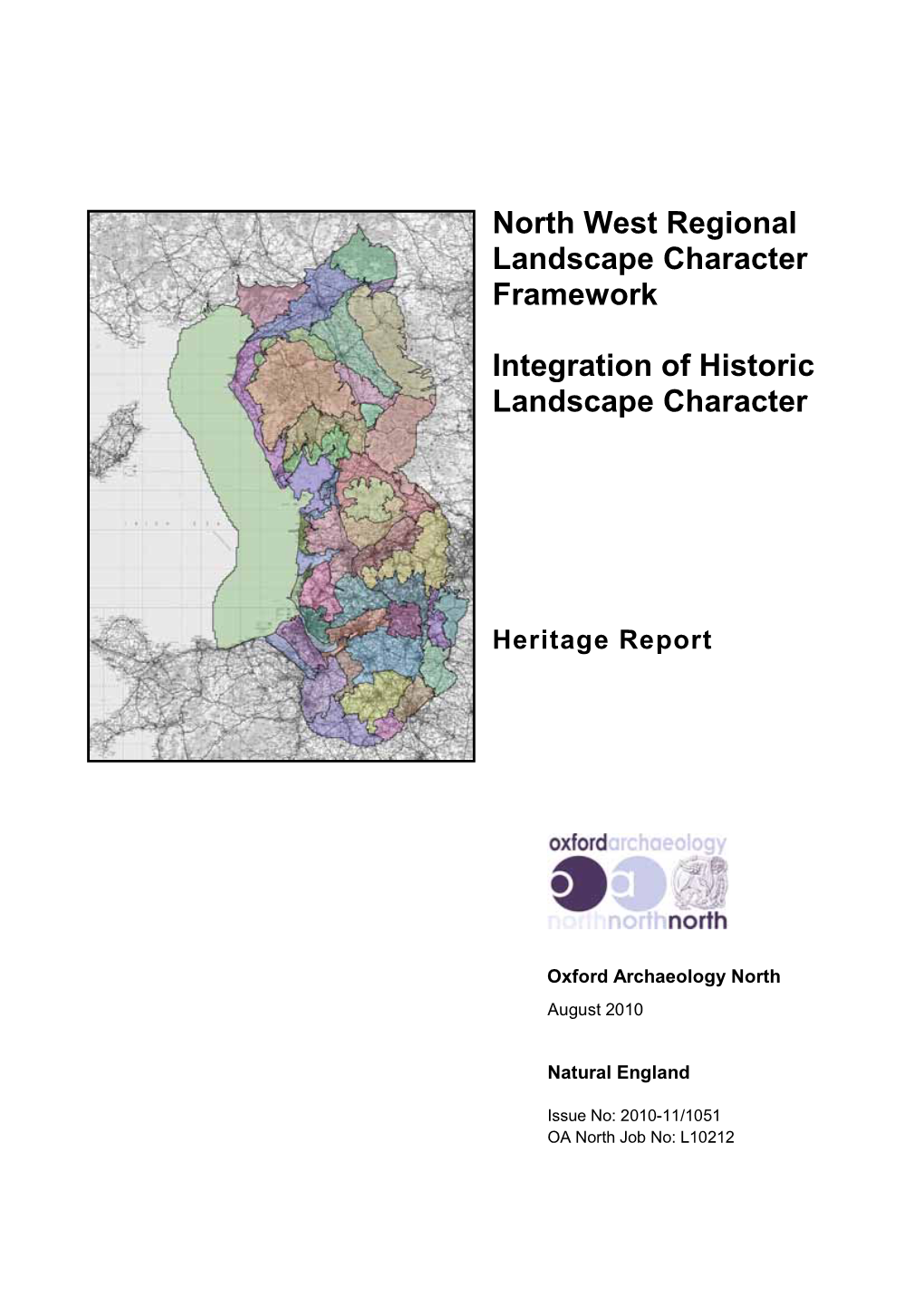 North West Regional Landscape Character Framework Integration Of