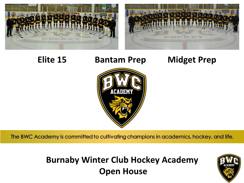 BWC Hockey Academy Information Package