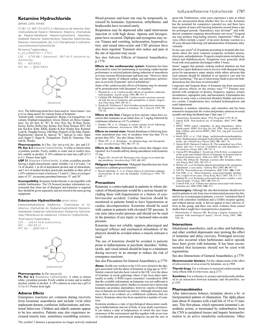 Ketamine Hydrochloride 1787