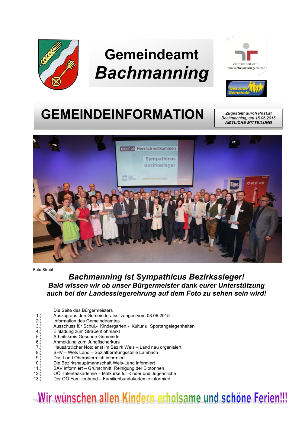 Gemeindeamt Bachmanning