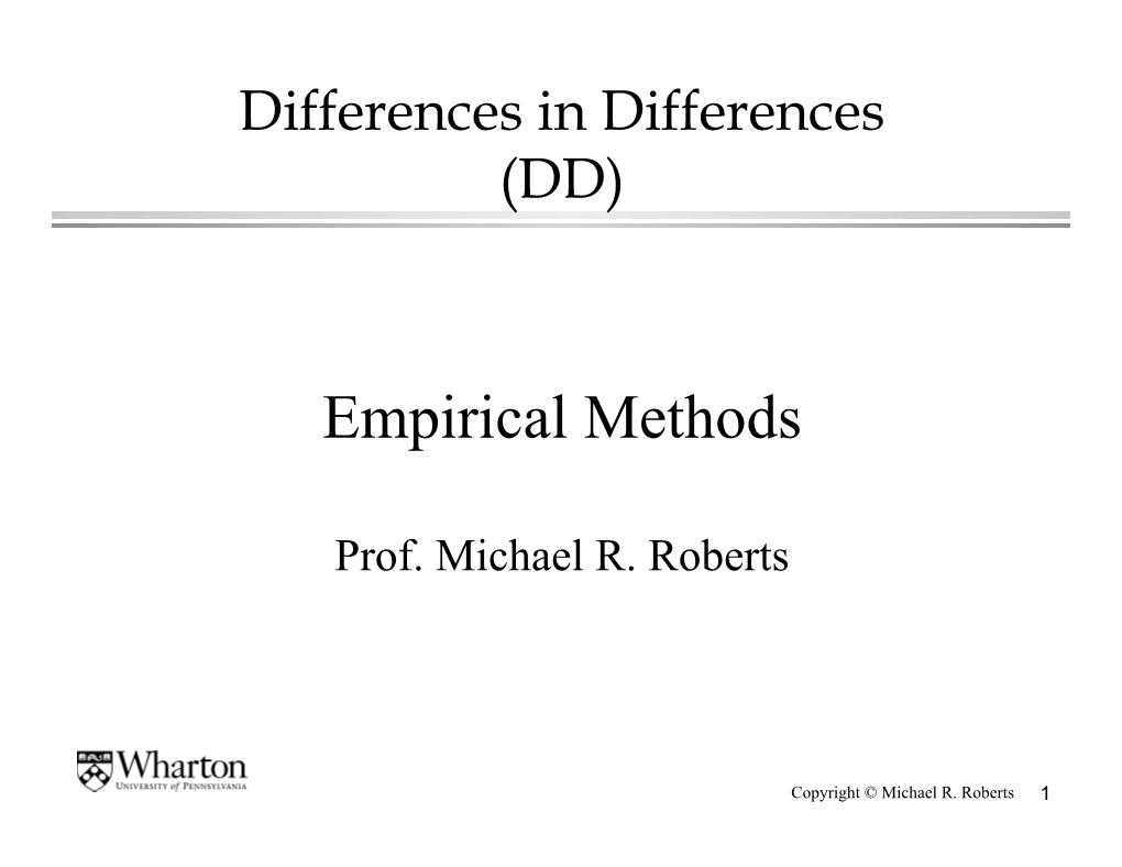 Difference-In-Differences » DD-In-Dif Estimated Difference Between DD of Interest and the Other DD