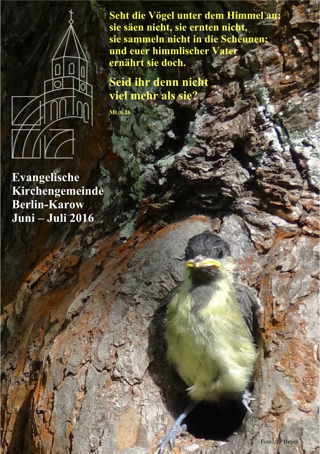 Evangelische Kirchengemeinde Berlin-Karow Juni – Juli 2016