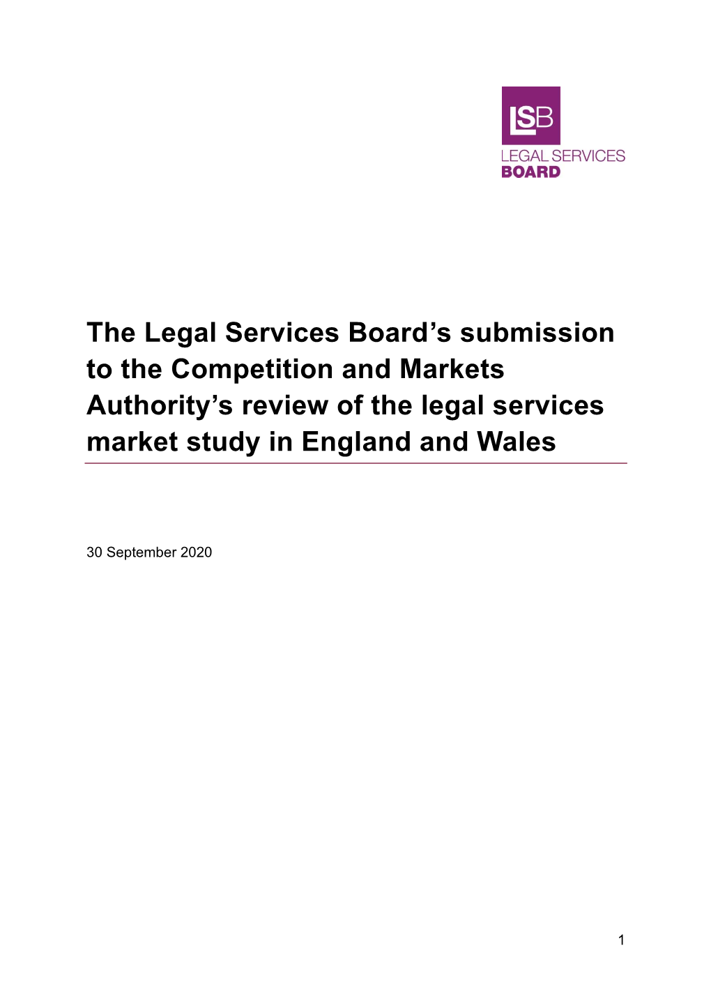 Legal Services Board's
