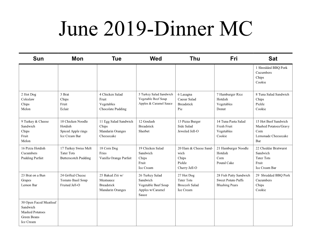 June 2019-Dinner MC
