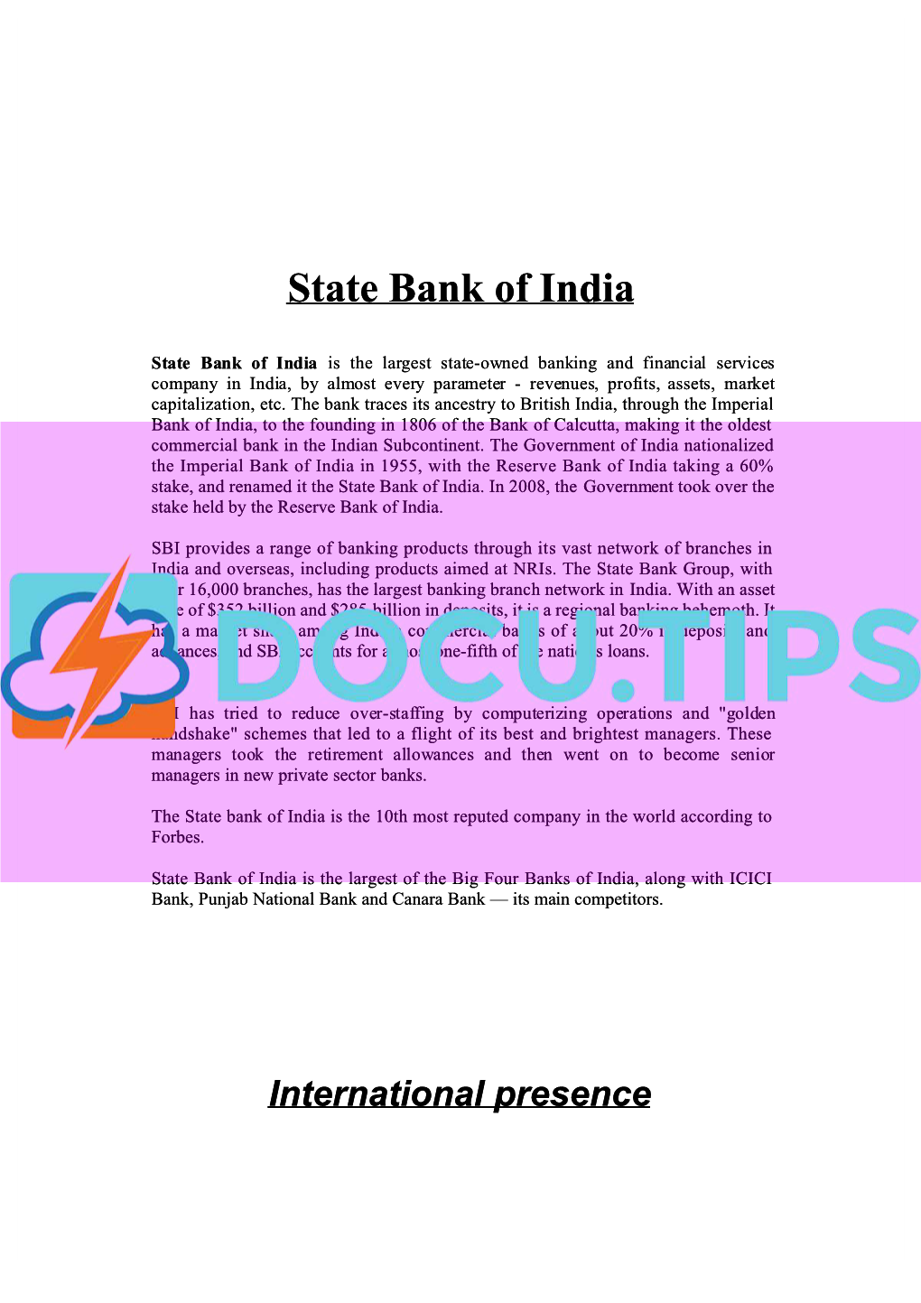 State Bank of India