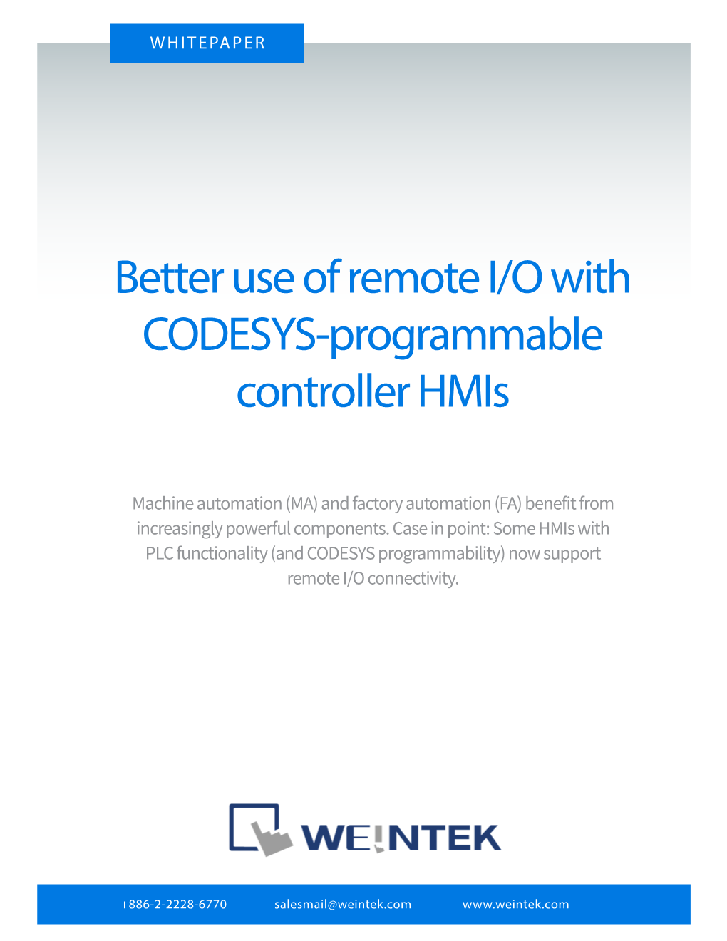 Better Use of Remote I/O with CODESYS-Programmable Controller Hmis