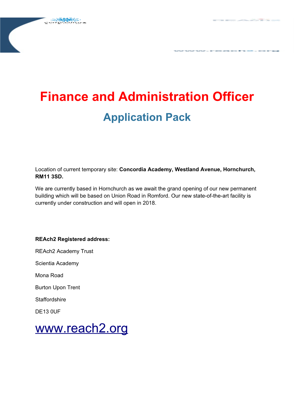 Finance and Administration Officer