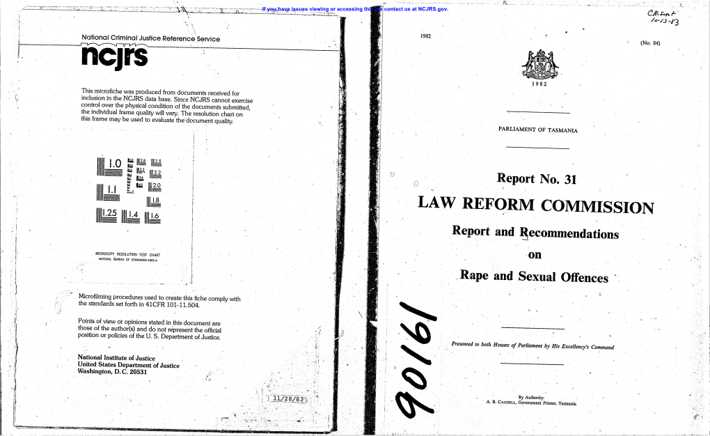 Rape and Sexual Offences