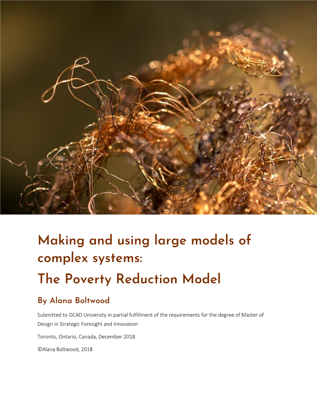 The Poverty Reduction Model