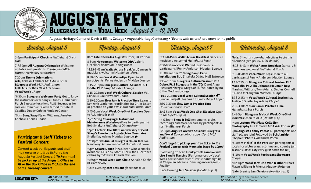 Augusta Events