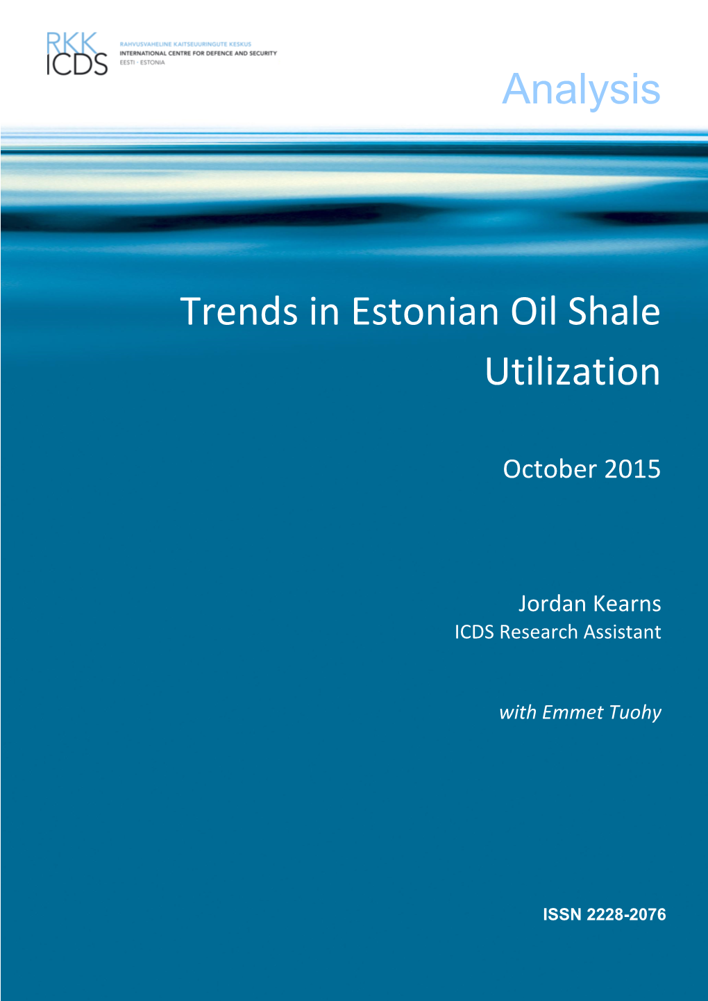 Analysis Trends in Estonian Oil Shale Utilization