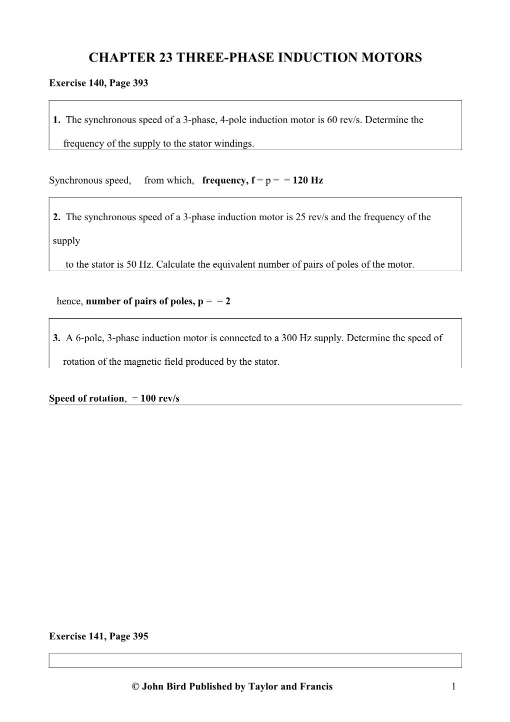 Chapter 23 Three-Phase Induction Motors