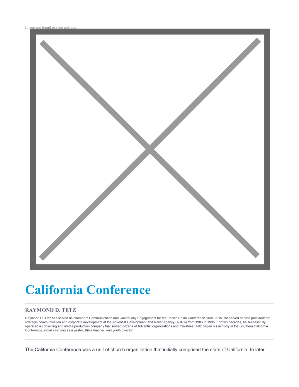 California Conference
