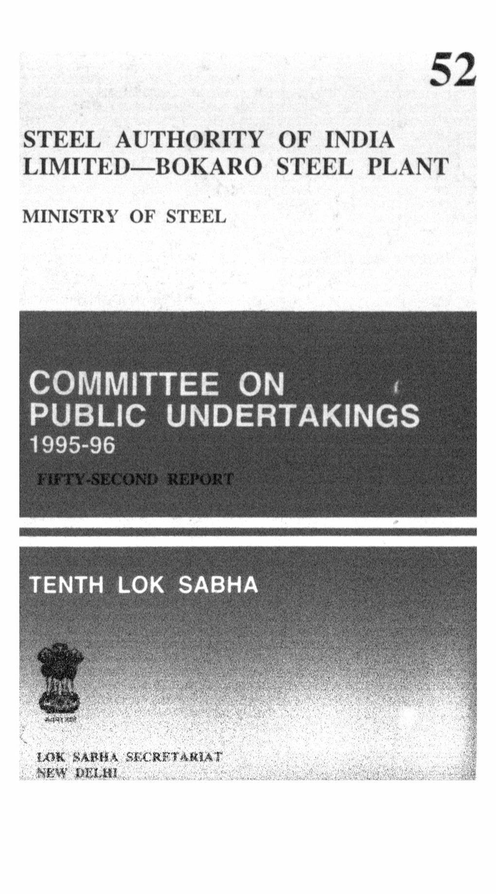 Steel Authority of India Limited-Bokaro Steel Plant