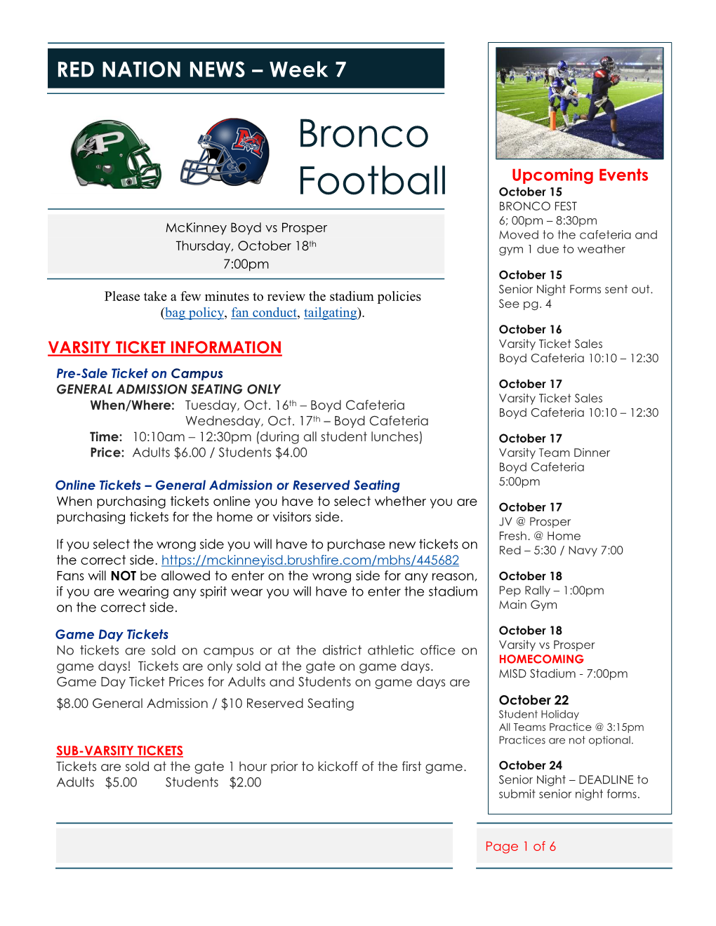 Bronco Football