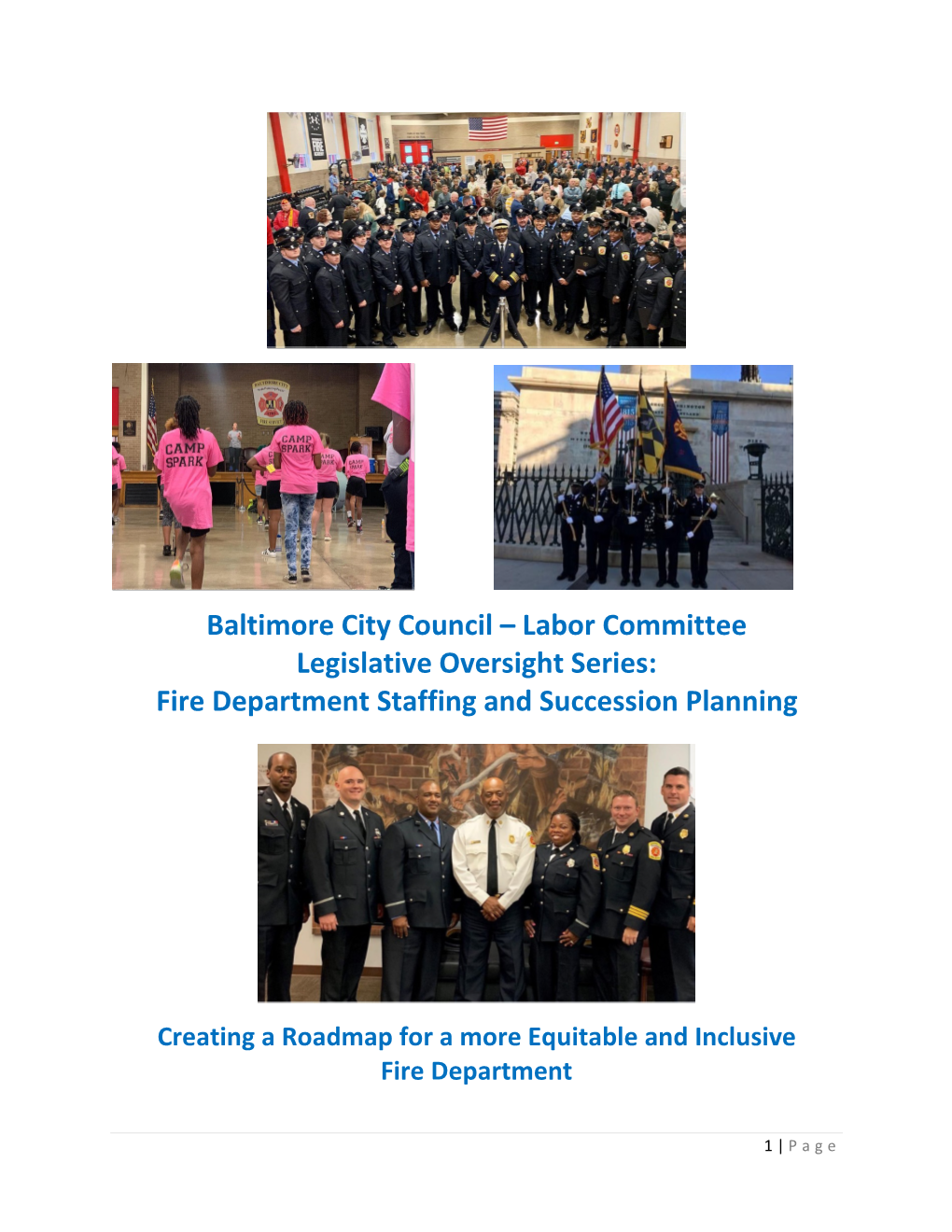 Labor Committee Legislative Oversight Series: Fire Department Staffing and Succession Planning