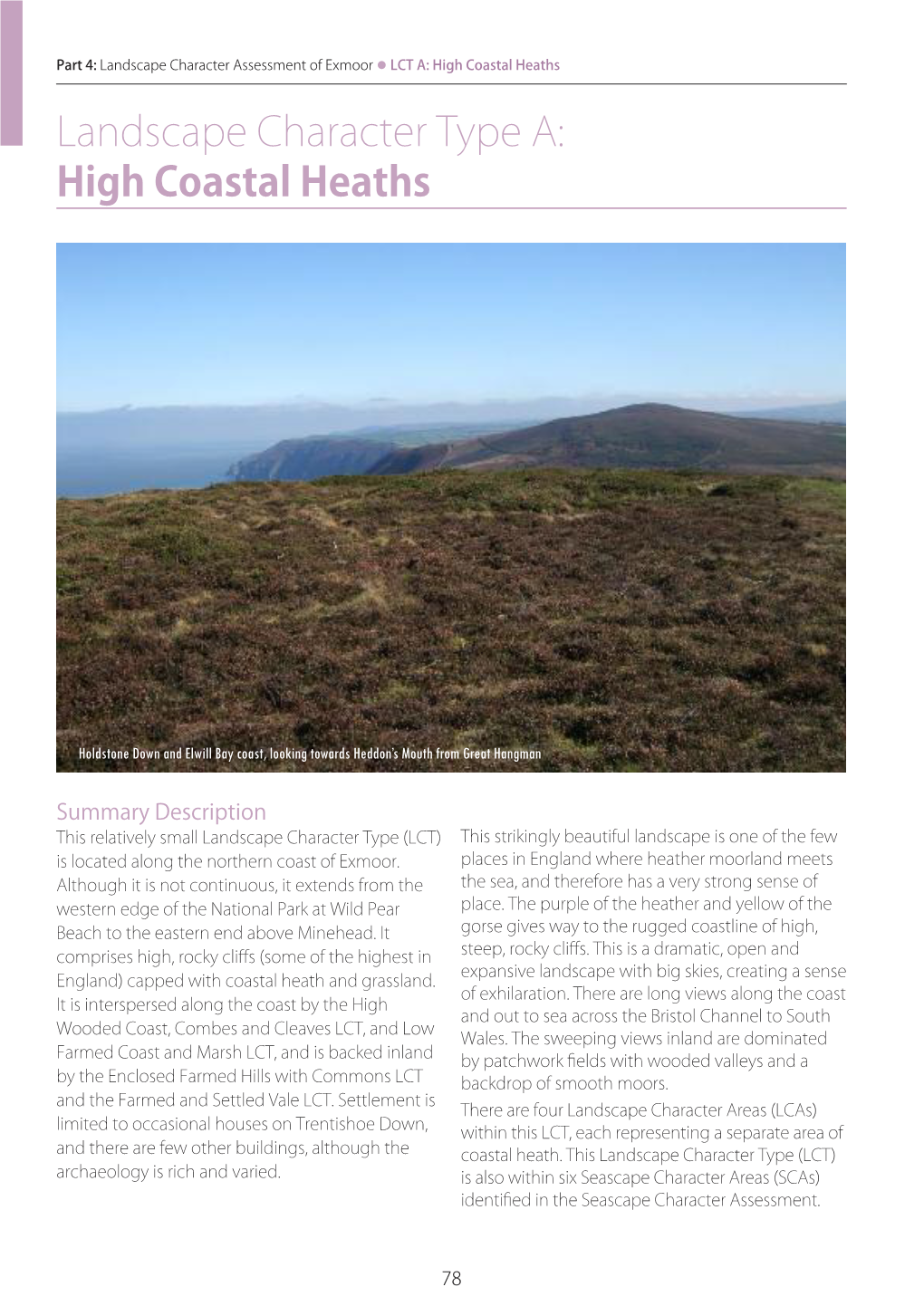 Landscape Character Type A: High Coastal Heaths