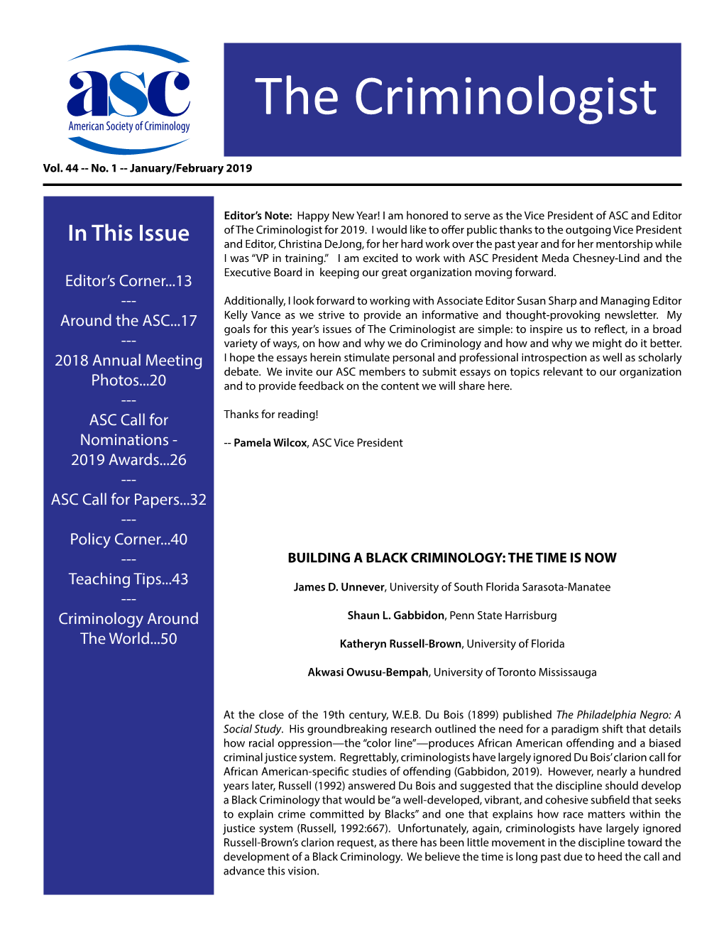 The Criminologist